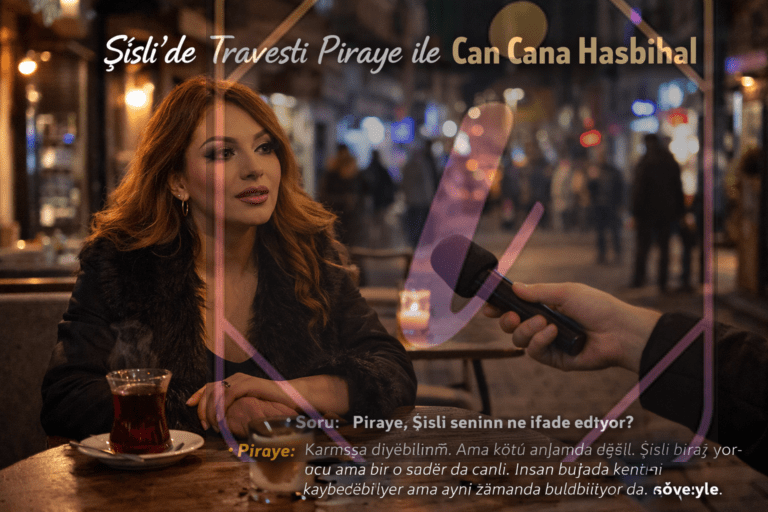 Şişli’de Travesti Piraye ile Can Cana Hasbihal
